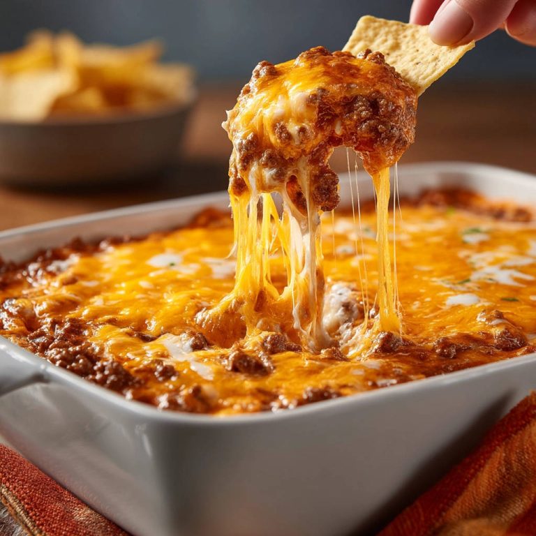 Cheesy Beef Dip That Stays Perfectly Melty