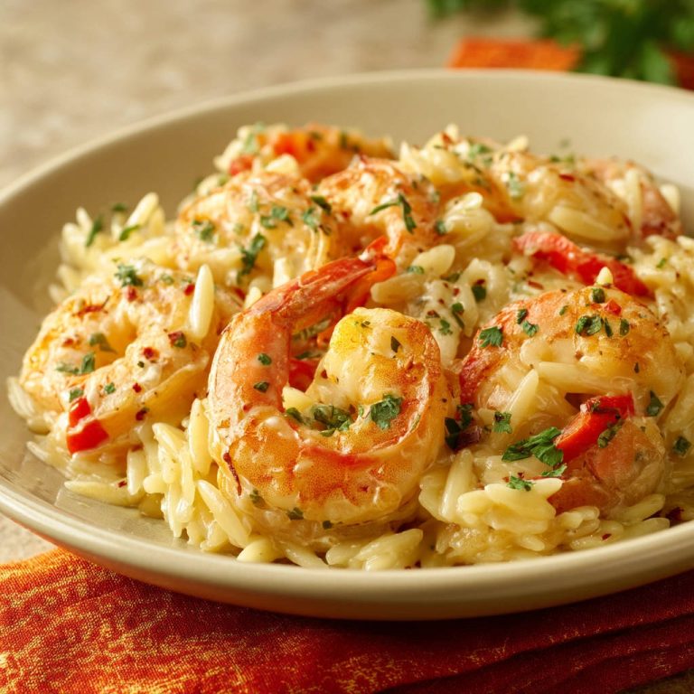 Creamy Garlic Shrimp Orzo: No Gummy Pasta Here!