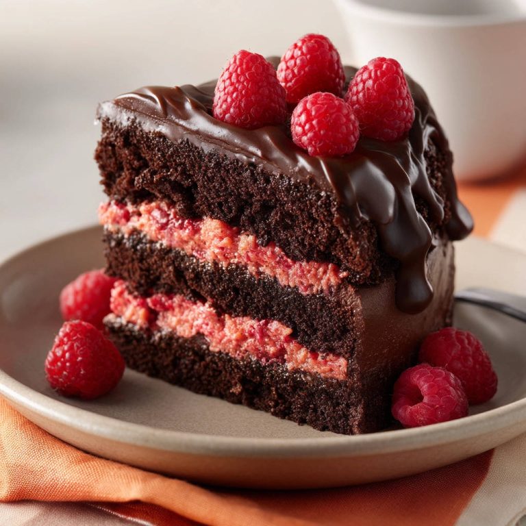 Chocolate Raspberry Layer Cake: Never Dry Again!