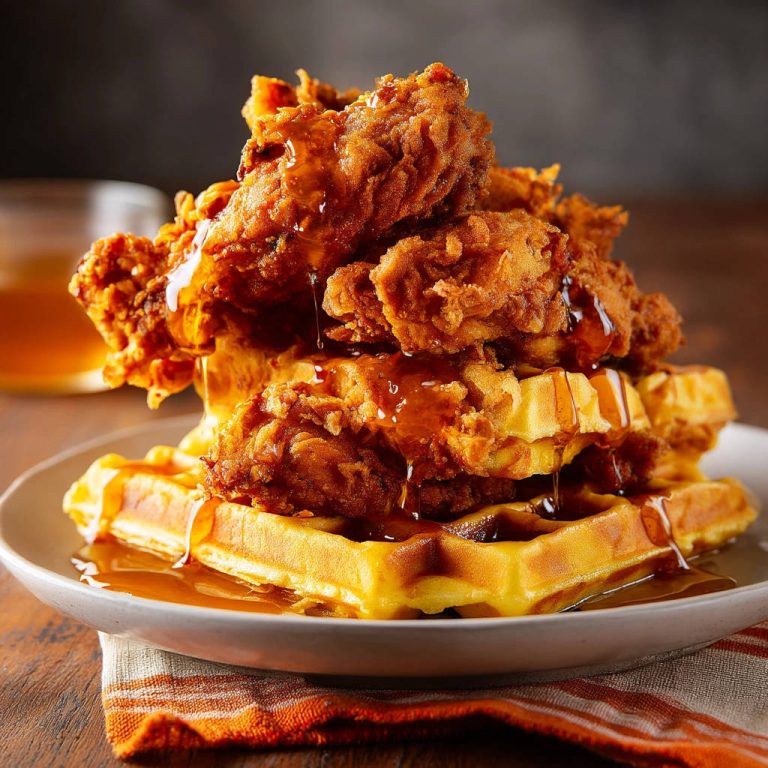 Crispy Chicken & Waffles: Perfect Crunch!