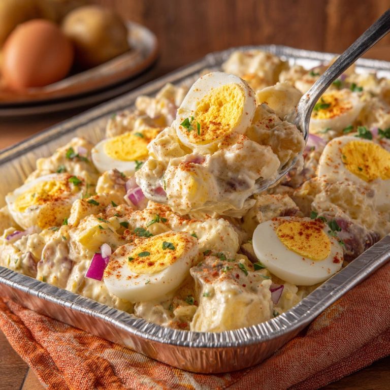 Amazing Creamy Classic Potato Salad That’s Never Watery