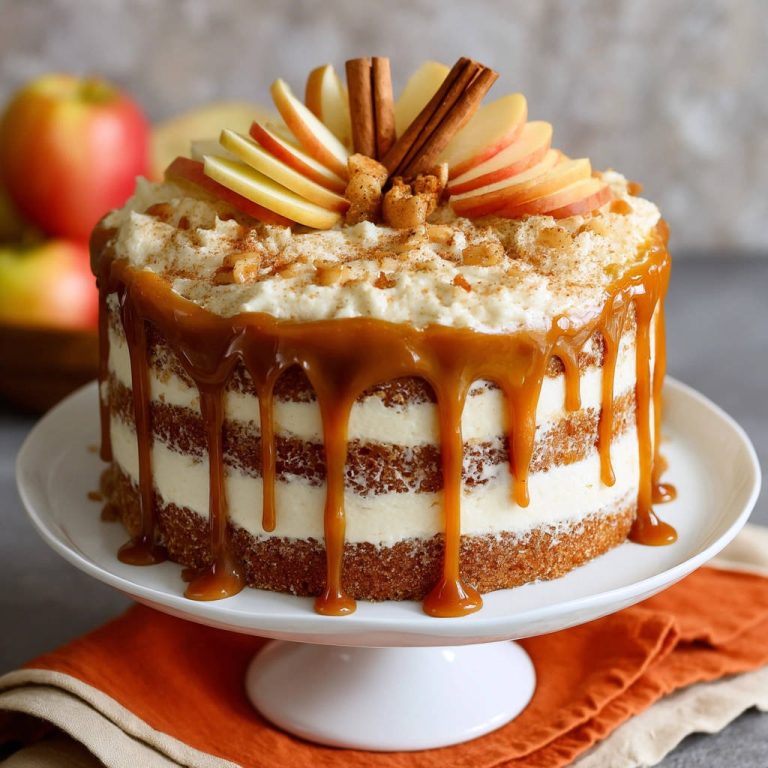 Apple Spice Cake with Salted Caramel: Guaranteed Fluffy!