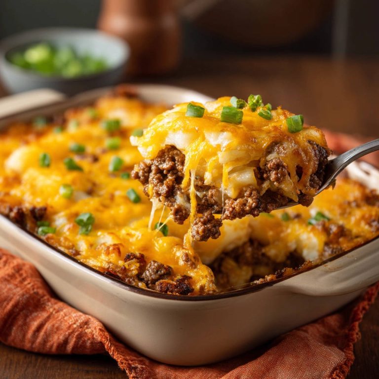 Cheesy Beef & Potato Bake: 1 Secret for Juicy Meat