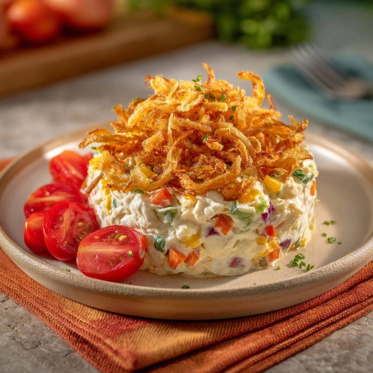 Creamy Potato Salad: Guaranteed Crispy Onions