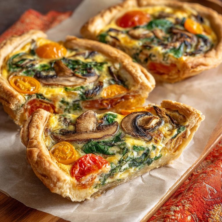 Easy Mini Veggie Tarts (No Soggy Bottom!)