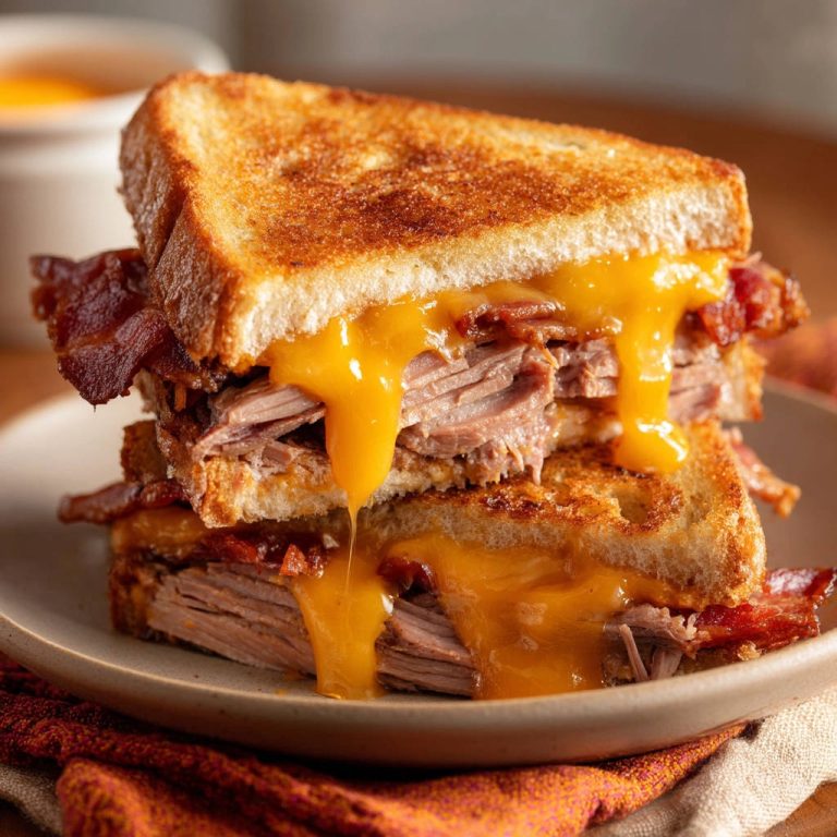 Loaded Beef & Cheddar Melt: Perfect & Gooey