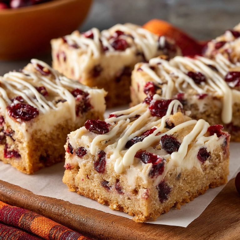 Perfect Cranberry White Chocolate Blondies