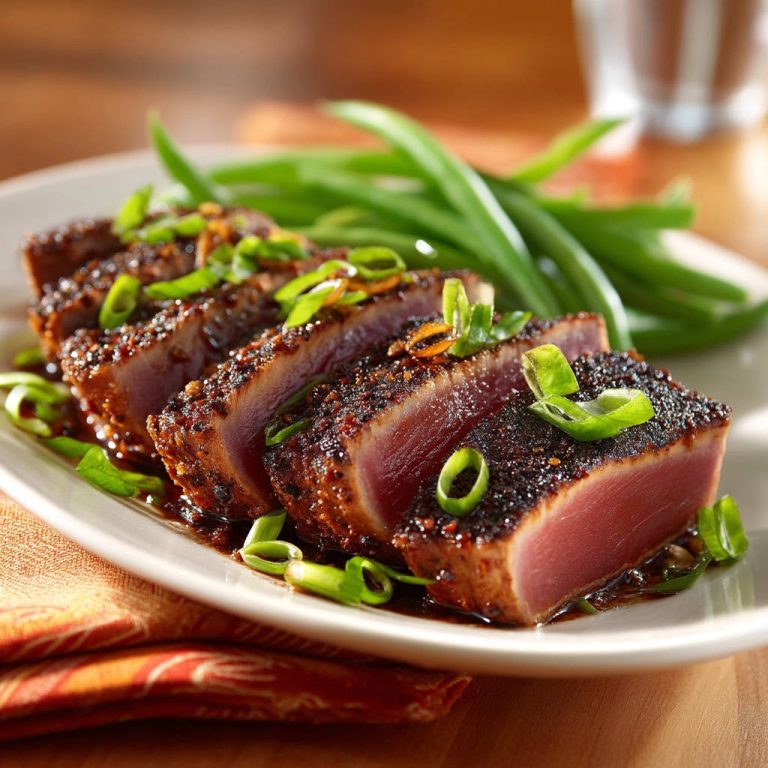 Simple Seared Tuna: Perfectly Seared Center!
