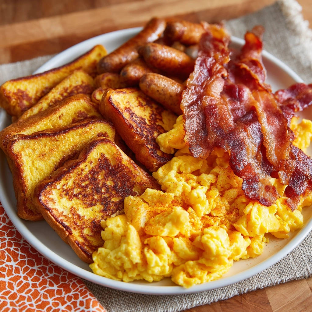 Amazing fluffy scrambled eggs close-up showing its soft, airy texture with a hint of paprika seasoning.