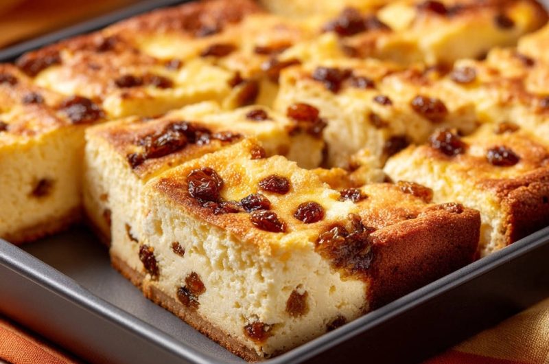 Baked Cheese & Raisin Squares