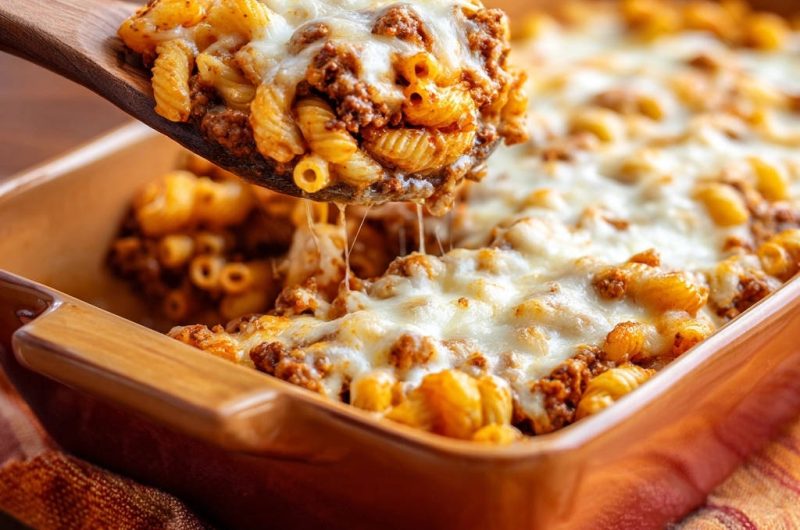 Cheesy Beef Pasta Bake