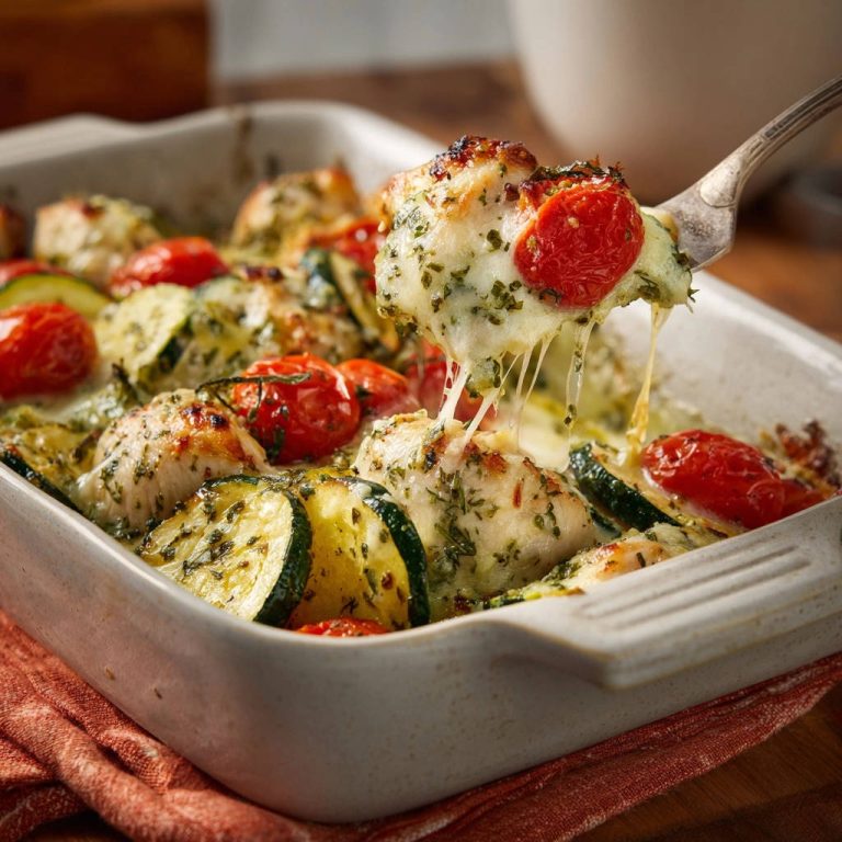 Cheesy Herb Chicken & Zucchini Bake: Juiciness Guaranteed!