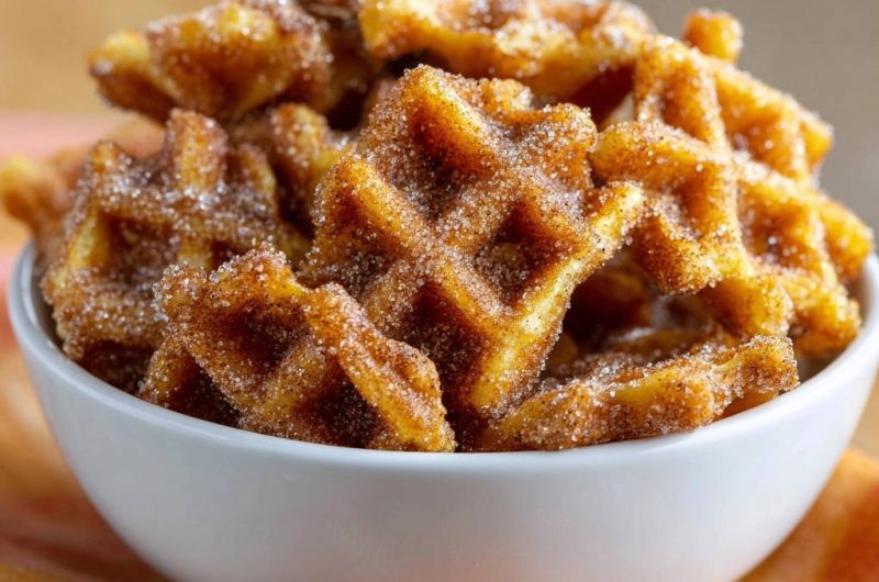 Cinnamon Sugar Waffle Bites