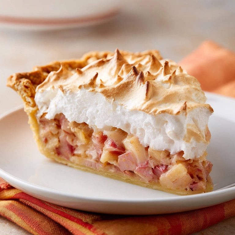 Classic Rhubarb Meringue Pie: The Secret to Stable Meringue!