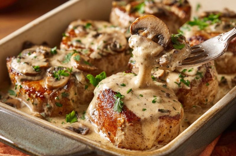 Creamy Mushroom Chicken Medallions