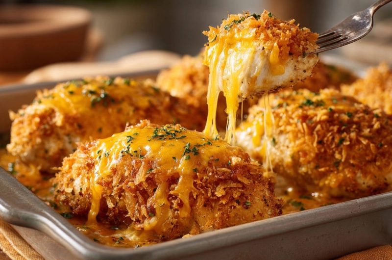 Crispy Cheesy Baked Chicken