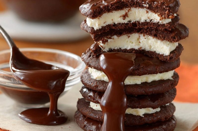 Decadent Chocolate Cream Sandwich Cookies