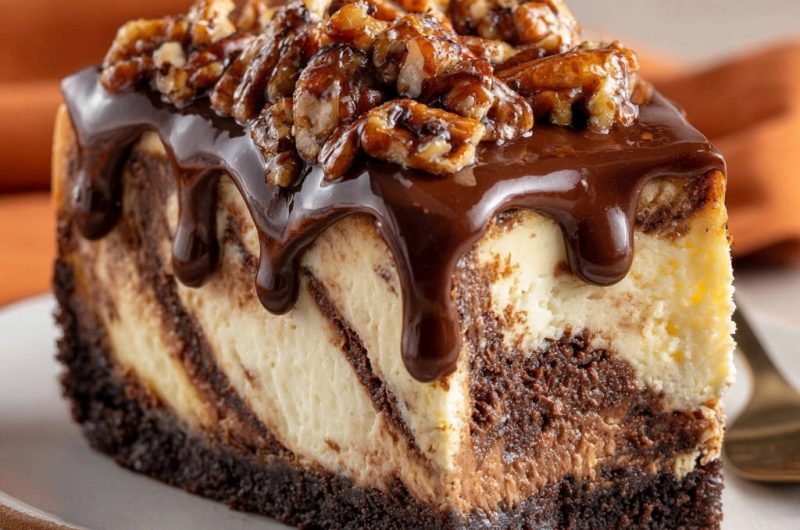 Decadent Chocolate Swirl Cheesecake