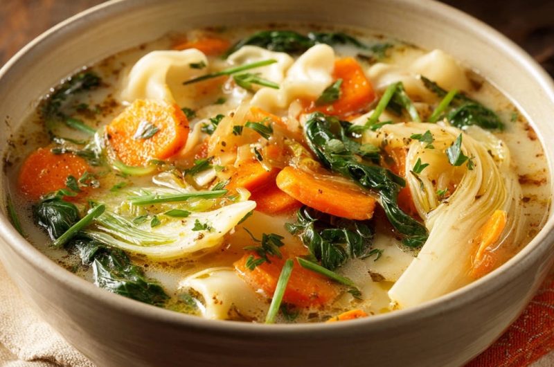 Easy Vegetable Tortellini Soup