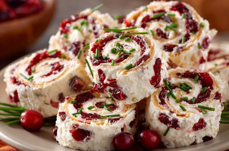 Festive Cranberry Pinwheels