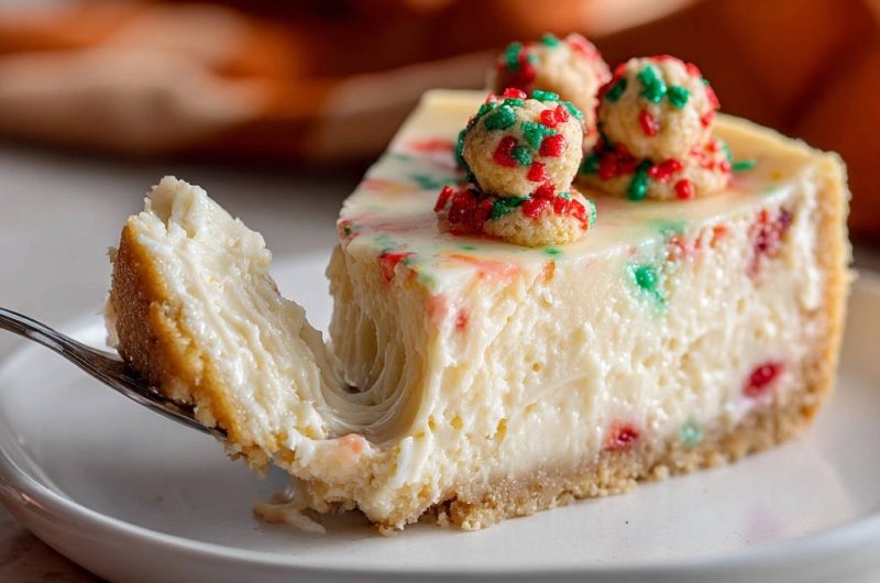 Festive Sprinkle Cheesecake
