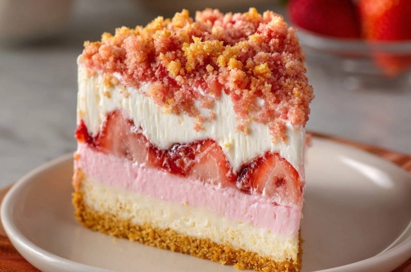 No-Bake Strawberry Dream Cake