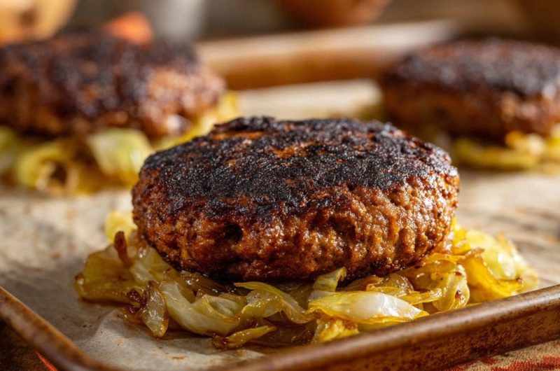 Savory Seared Patties with Caramelized Onions