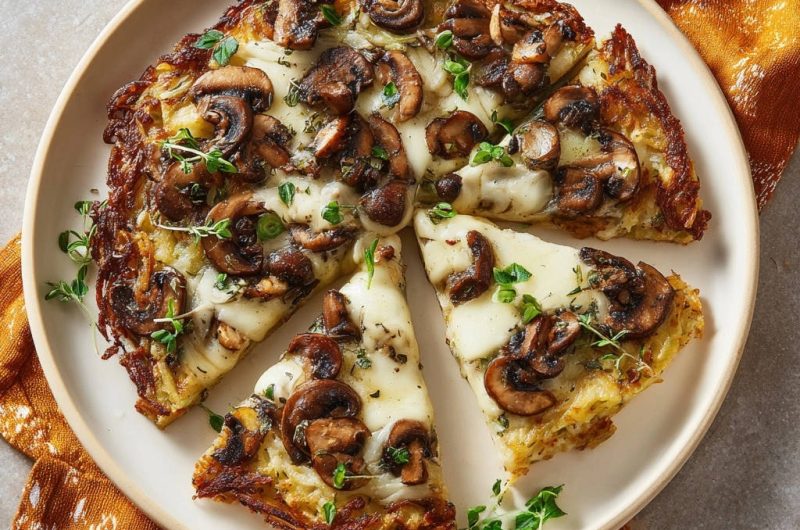Skillet Potato and Mushroom Tart