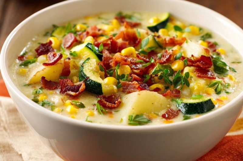 Summer Corn & Zucchini Chowder