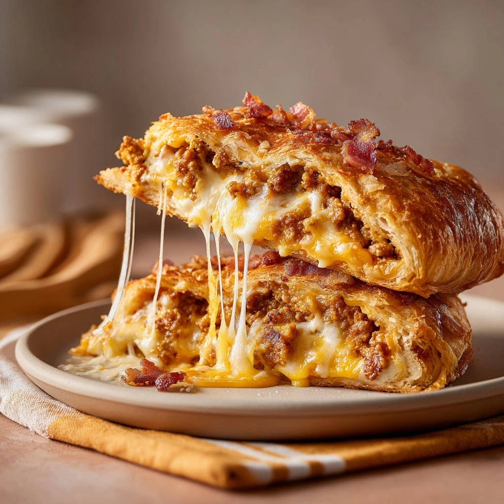 Crispy deep-fried burrito cross-section showing gooey melted cheese and seasoned meat filling.