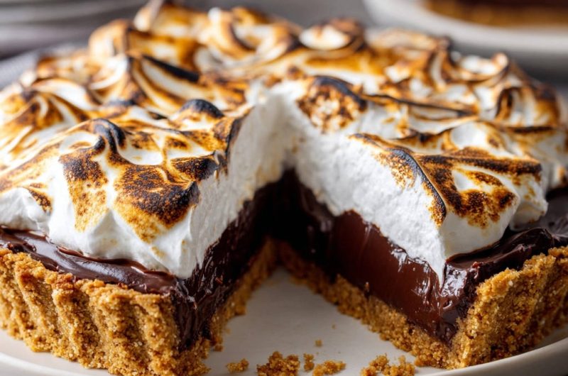 S'mores Chocolate Tart