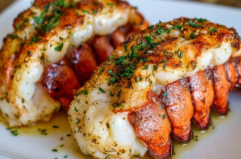 Butter Garlic Baked Lobster Tails
