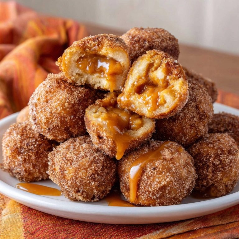 Caramel Apple Fritter Bites: No-Mess, Gooey Perfection