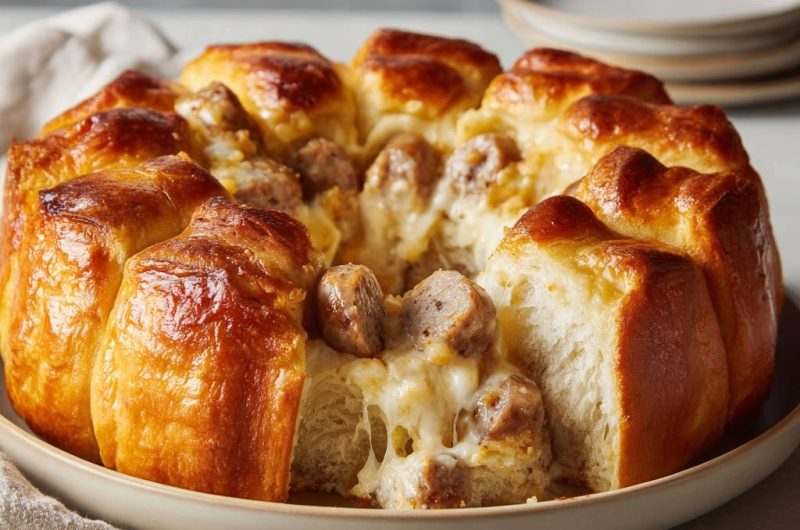 Cheesy Sausage Pull-Apart Bread