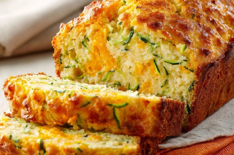 Cheesy Zucchini Savory Quick Bread