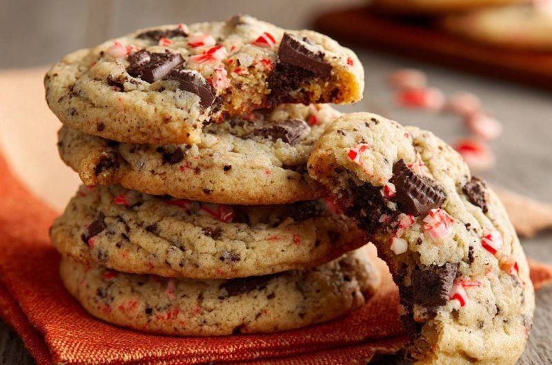 Chewy Chocolate Peppermint Cookies