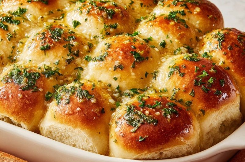 Classic Garlic Butter Dinner Rolls
