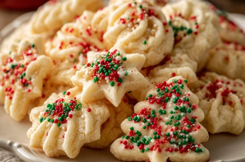 Classic Holiday Spritz Cookies
