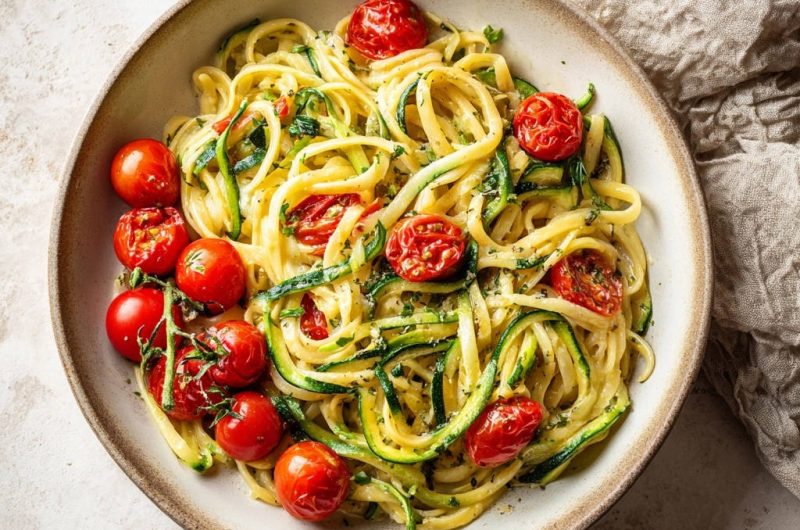 Creamy Lemon Zucchini Pasta