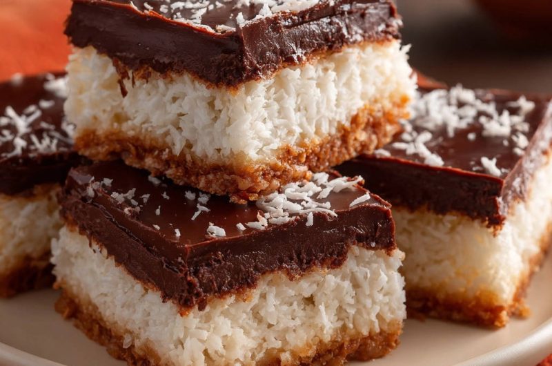 Dreamy Chocolate Coconut Bars
