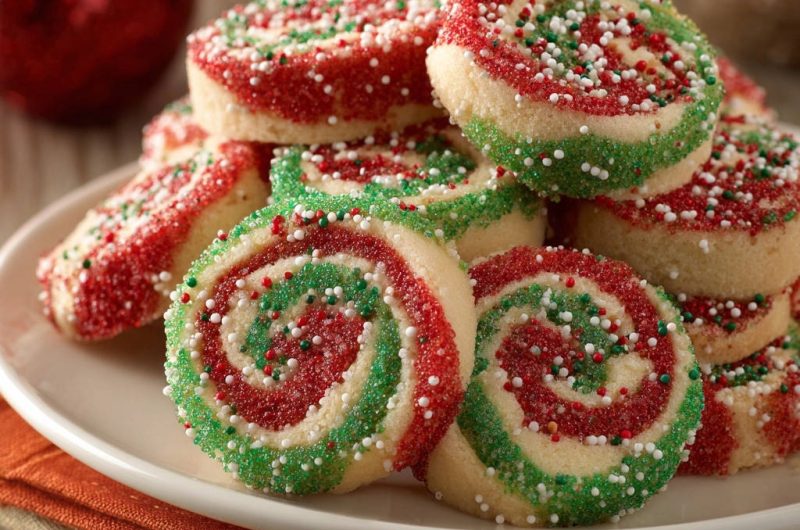 Festive Pinwheel Cookies