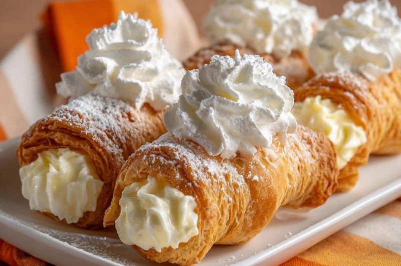 Flaky Cream Horns