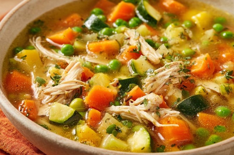 Hearty Chicken Veggie Soup