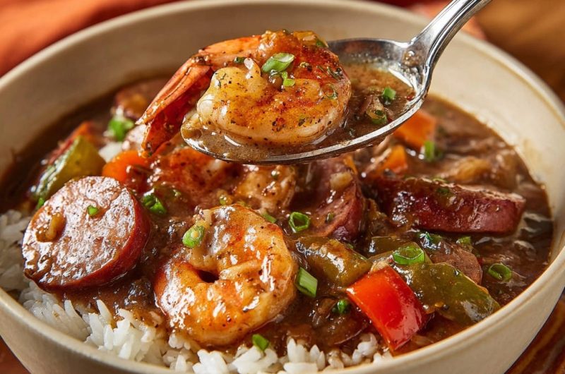Hearty Shrimp and Smoked Sausage Gumbo