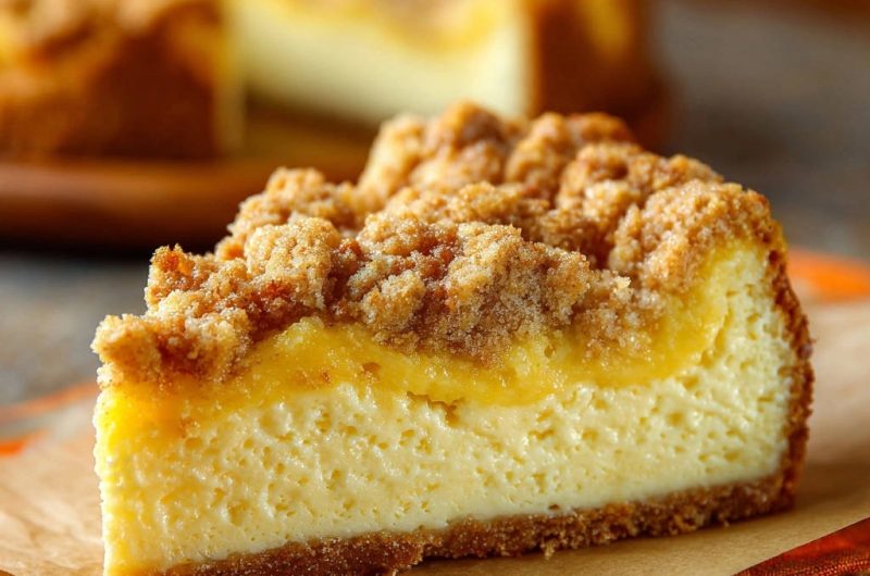 Lemon Streusel Cheesecake