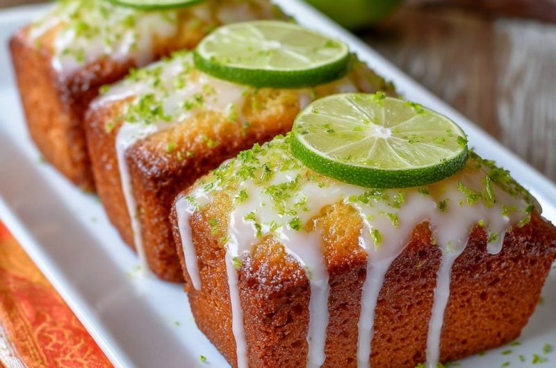 Mini Glazed Lime Loaves