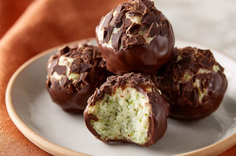 Minty Chocolate Dream Truffles