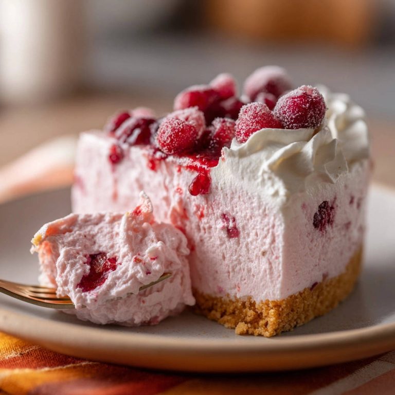 No-Bake Cranberry Dream Pie: Effortlessly Fluffy Perfection