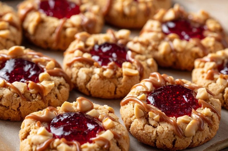 Perfect PB&J Thumbprint Cookies