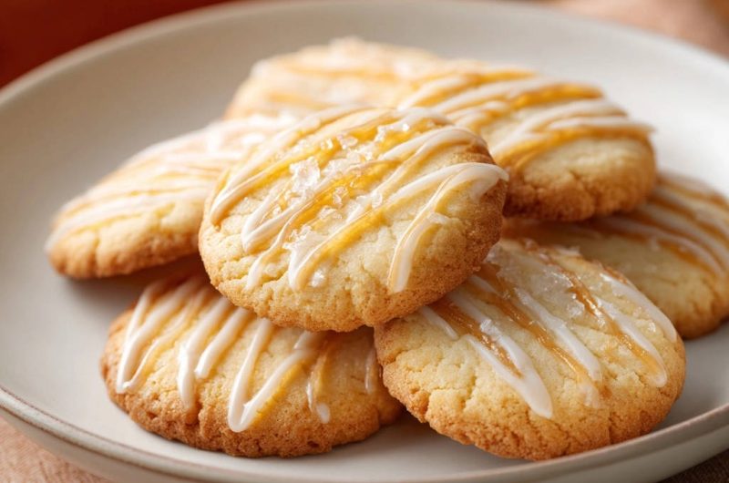 Tender Salted Caramel Glaze Cookies